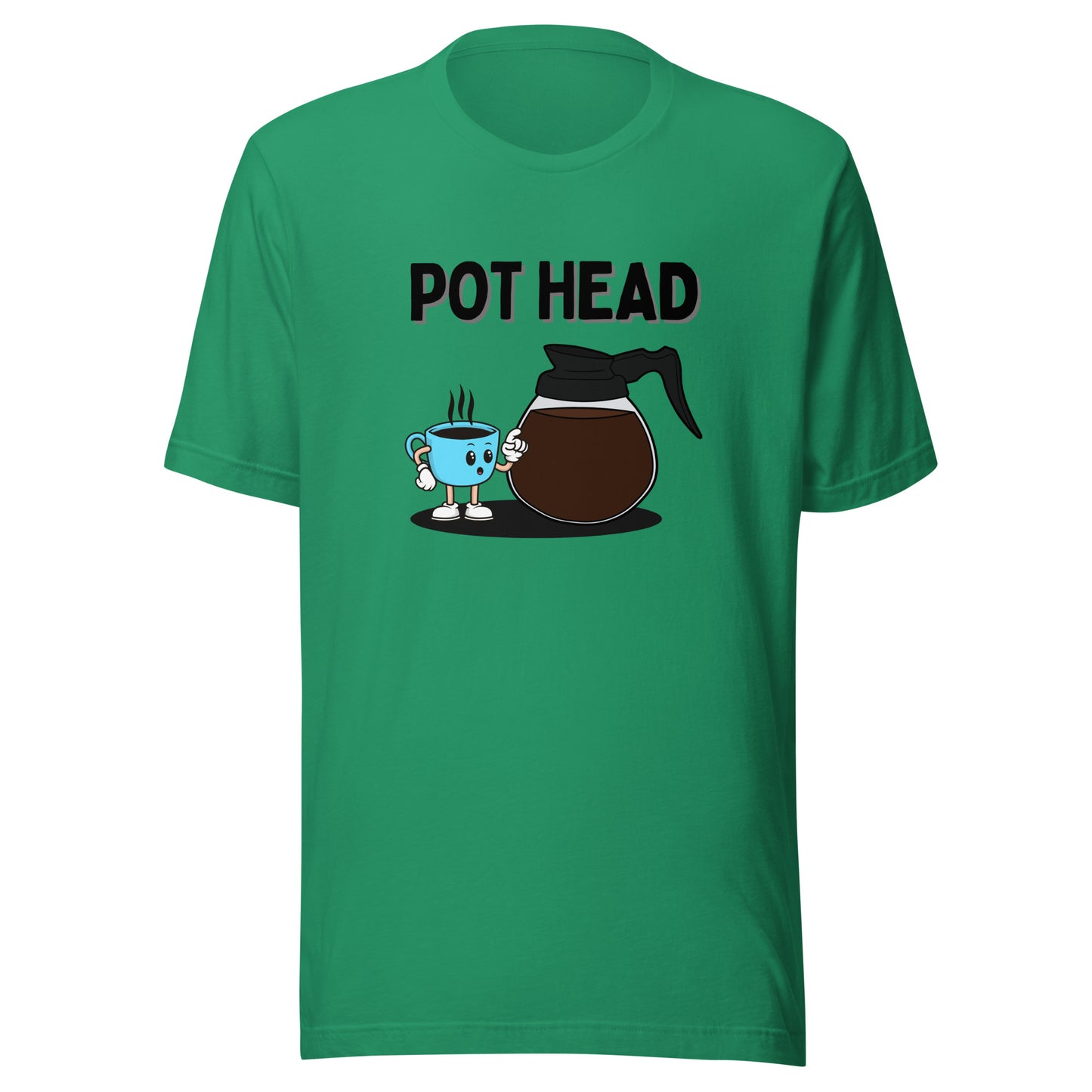 Coffee Pot Head Unisex t-shirt
