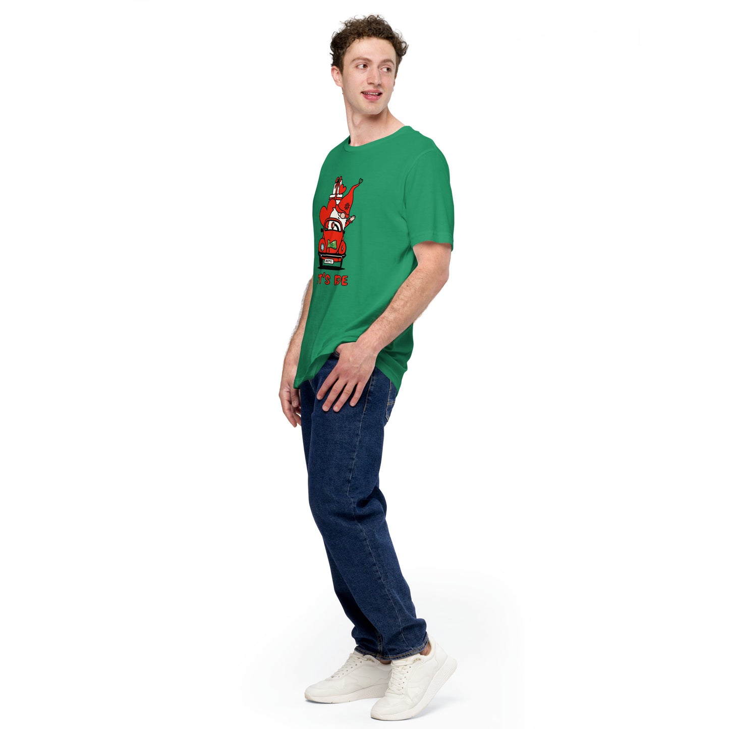 Christmas Gnome Let's Ride! Unisex t-shirt
