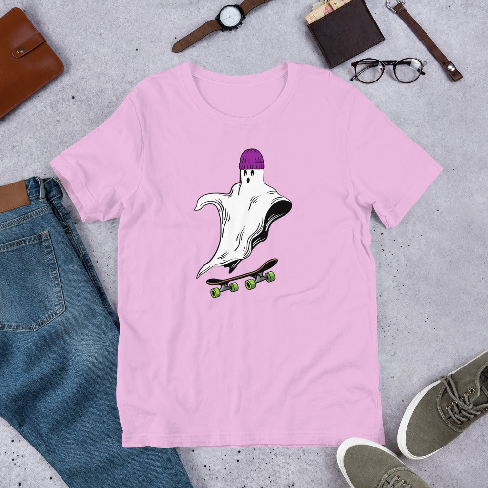Skateboard Ghost Boo Unisex t-shirt