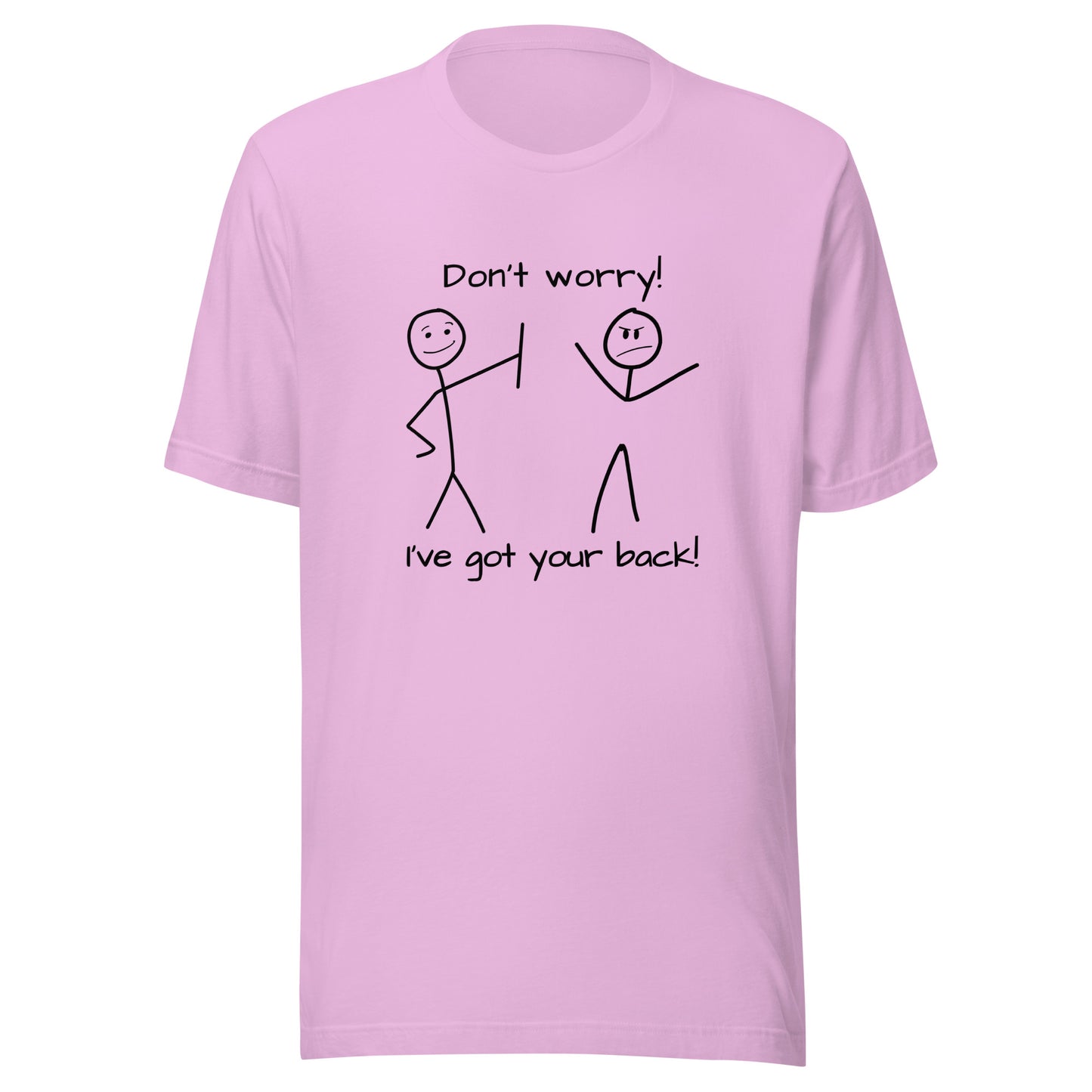 I've got your back! stick figures Unisex t-shirt