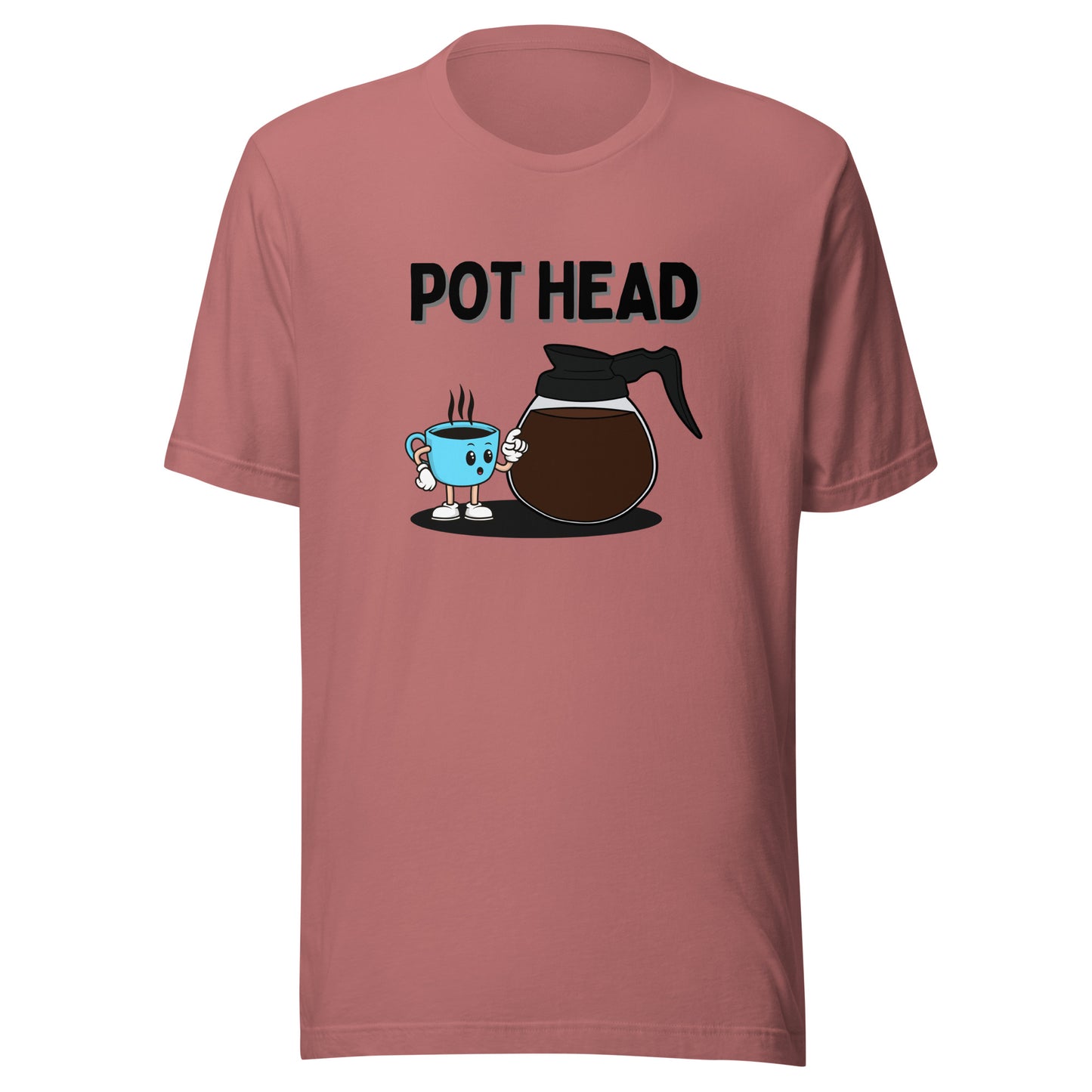 Coffee Pot Head Unisex t-shirt