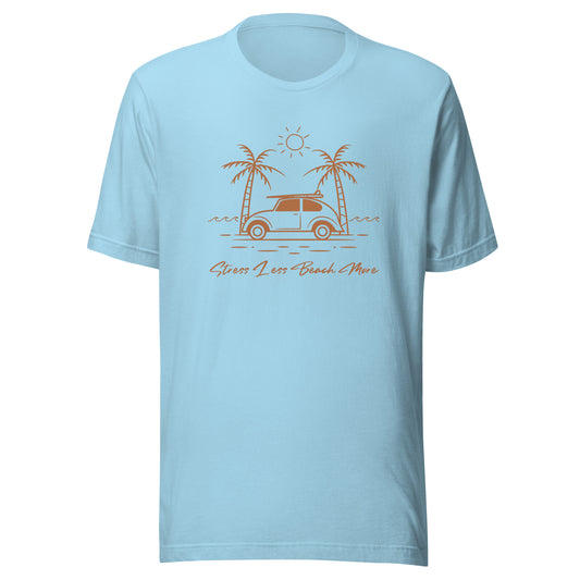 Stress Less Beach More Unisex t-shirt