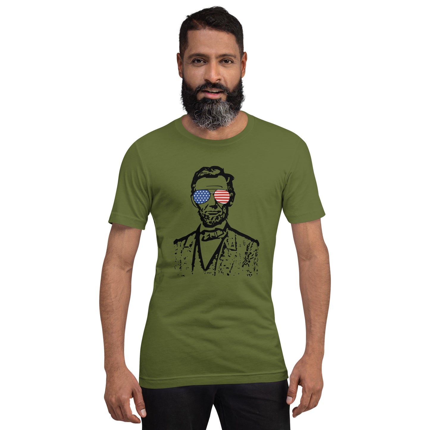Abe Lincoln Came to Party Unisex t-shirt