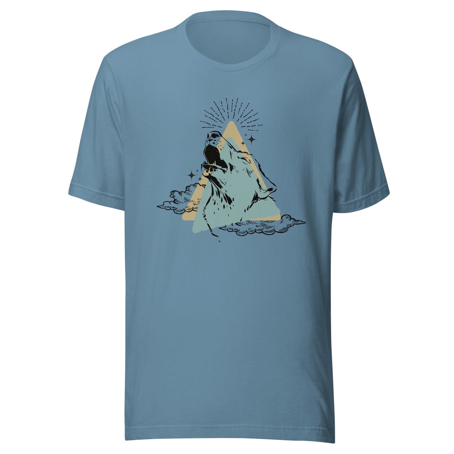 Abstract Layered Howling Wolf Unisex t-shirt