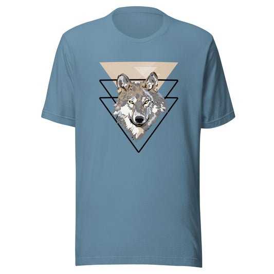 Triangle Wolf Illustration Unisex t-shirt