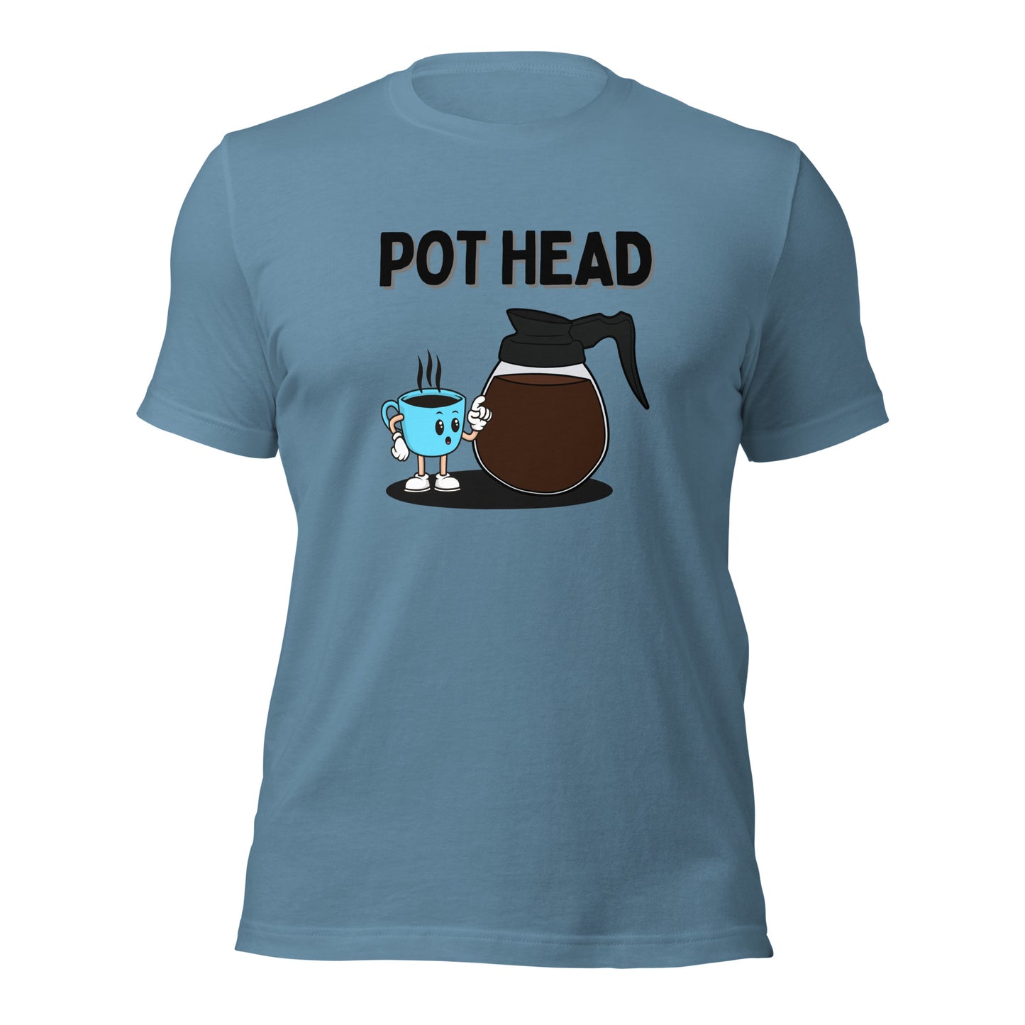 Coffee Pot Head Unisex t-shirt