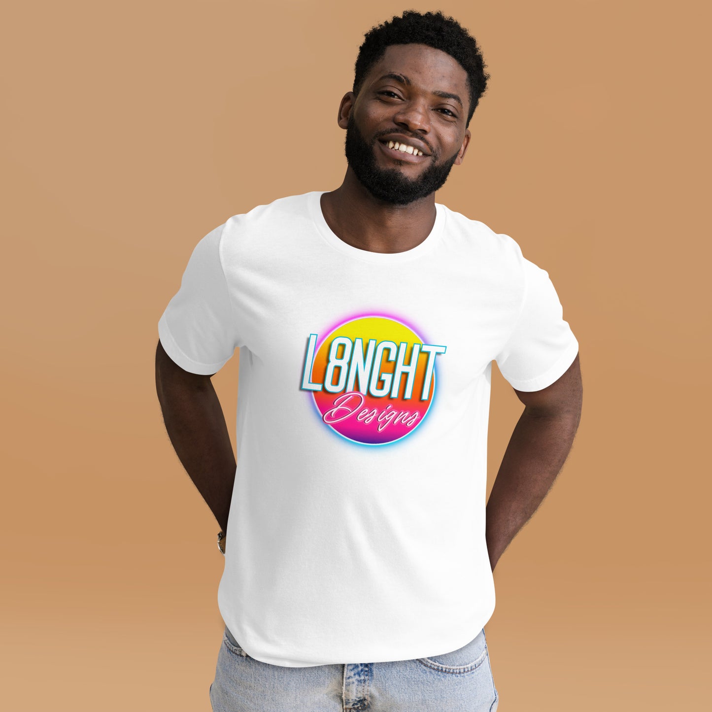L8NGHT 3D neon logo Unisex t-shirt