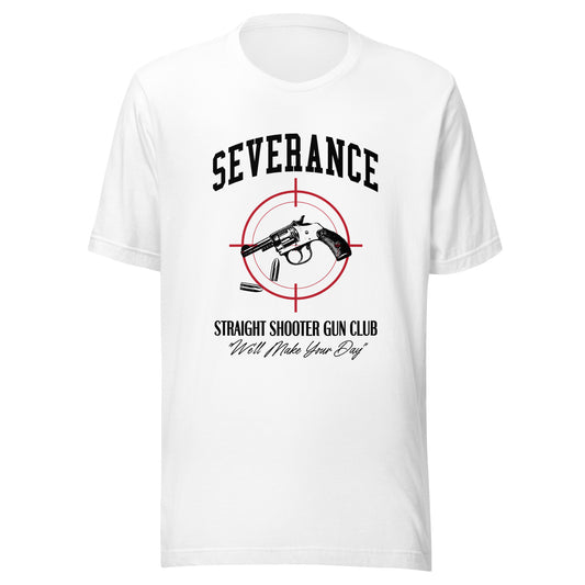 SEVERANCE Straight Shooter Gun Club Unisex t-shirt