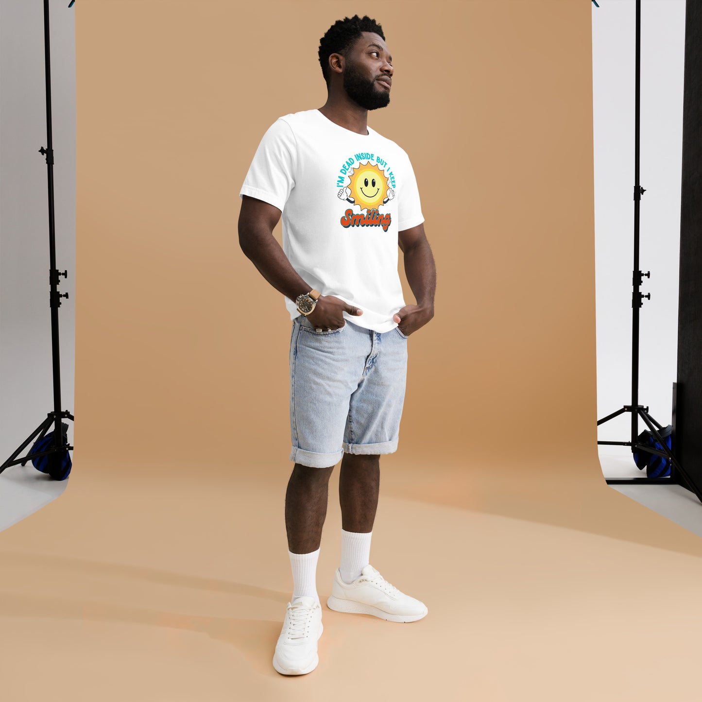 Dead Inside But I keep Smiling Unisex t-shirt