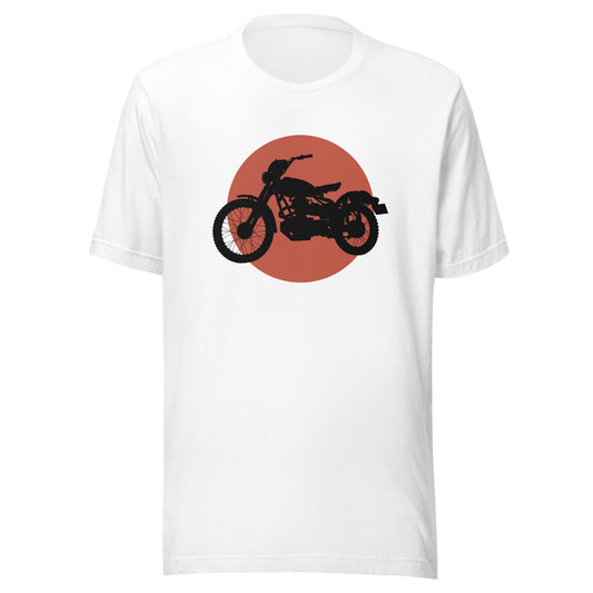 Vintage Motorcycle Sun Unisex t-shirt