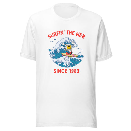 Surfin' The Web Since 1983 Unisex t-shirt