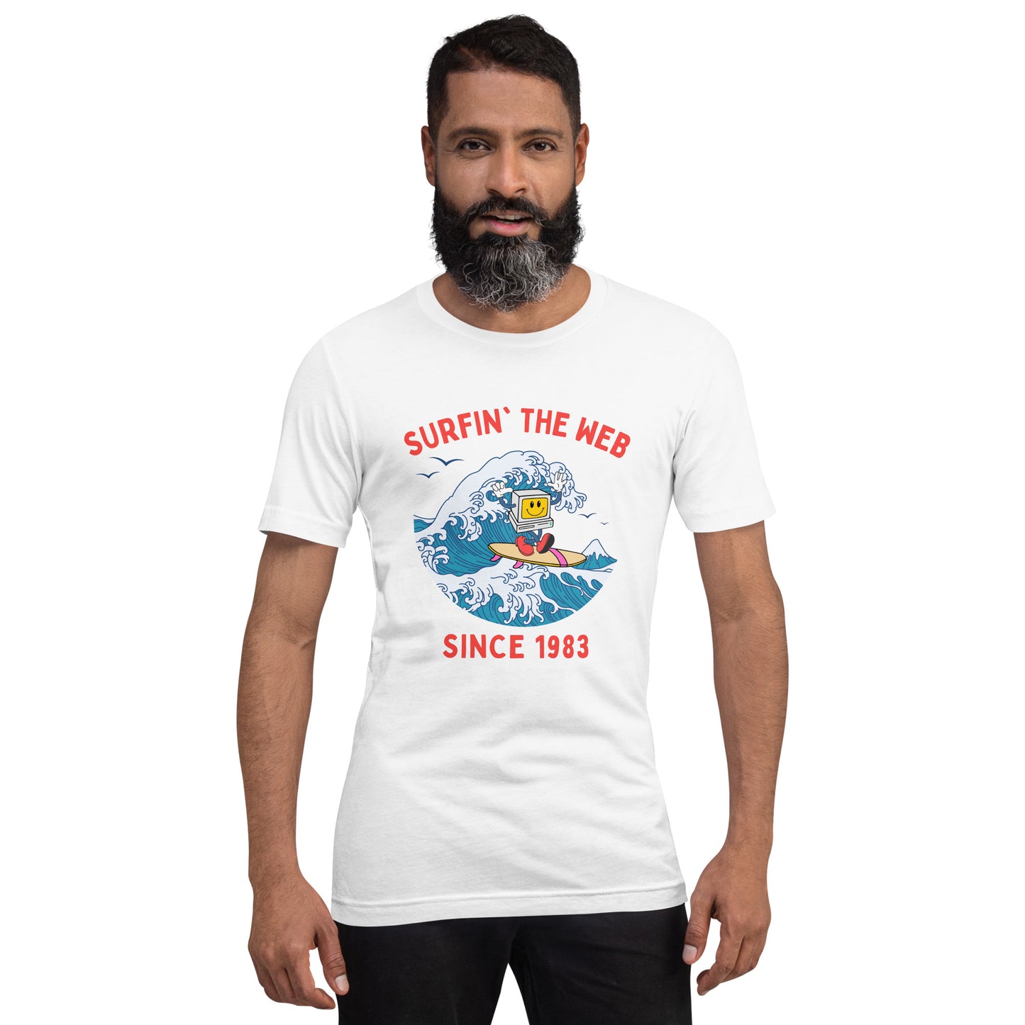Surfin' The Web Since 1983 Unisex t-shirt