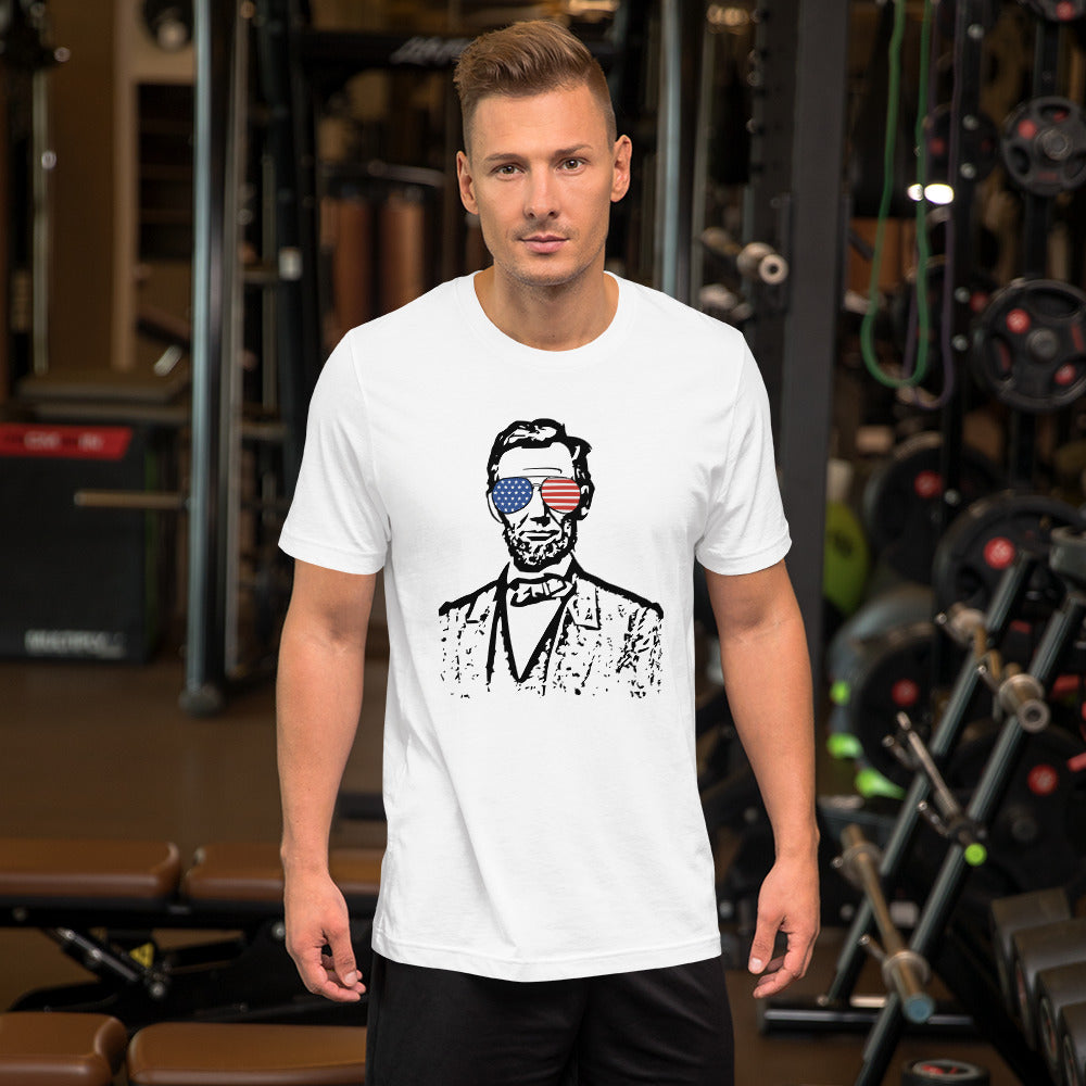Abe Lincoln Came to Party Unisex t-shirt