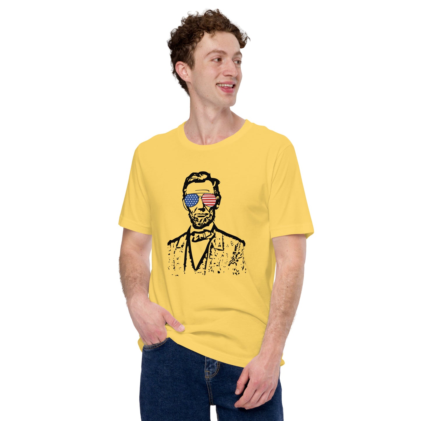 Abe Lincoln Came to Party Unisex t-shirt