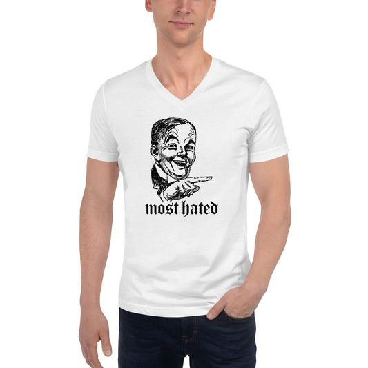 MOST HATED Unisex Short Sleeve V-Neck T-Shirt