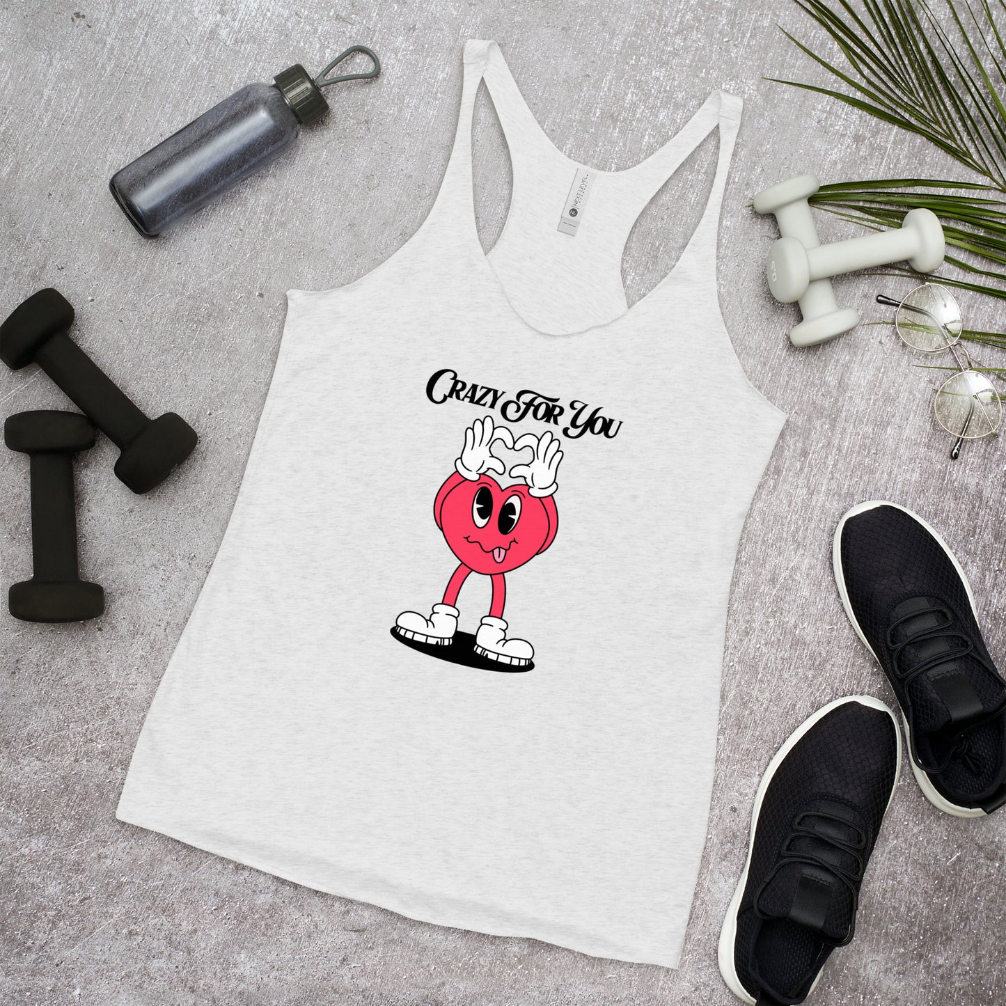 Crazy For You Valentines Women's Racerback Tank
