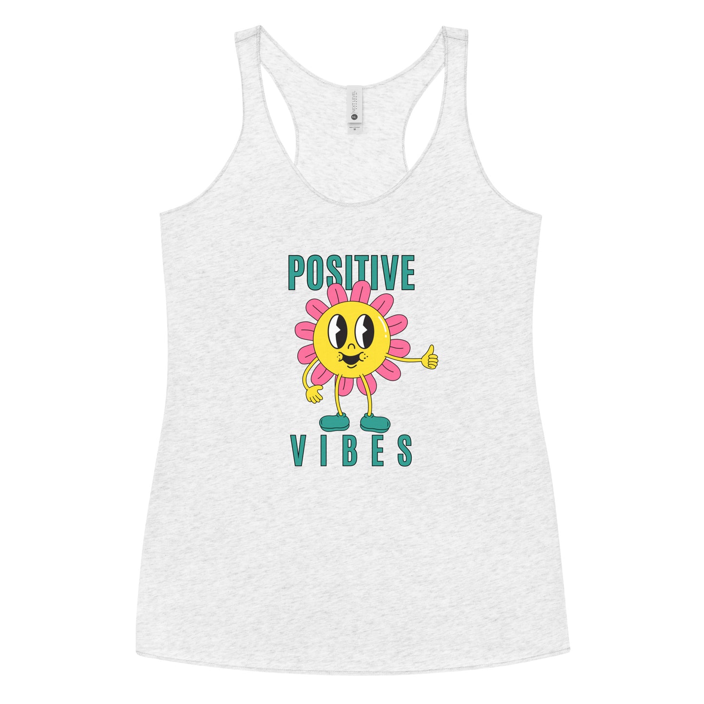 Positive Vibes Sunflower Women's Racerback Tank