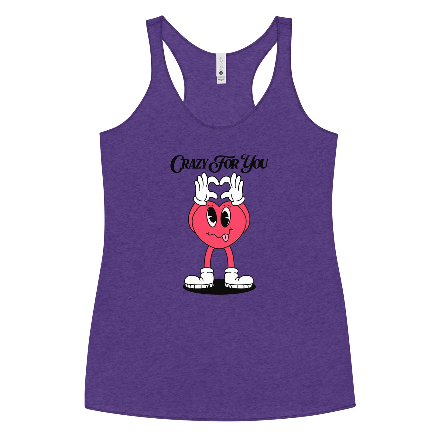 Crazy For You Valentines Women's Racerback Tank