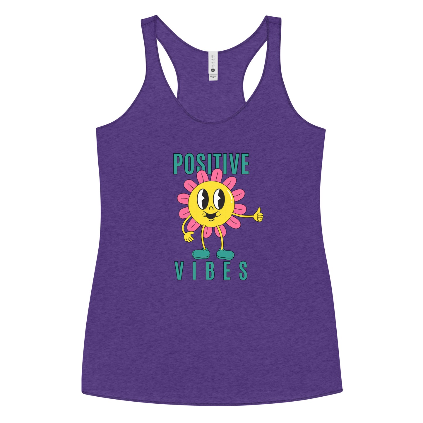 Positive Vibes Sunflower Women's Racerback Tank