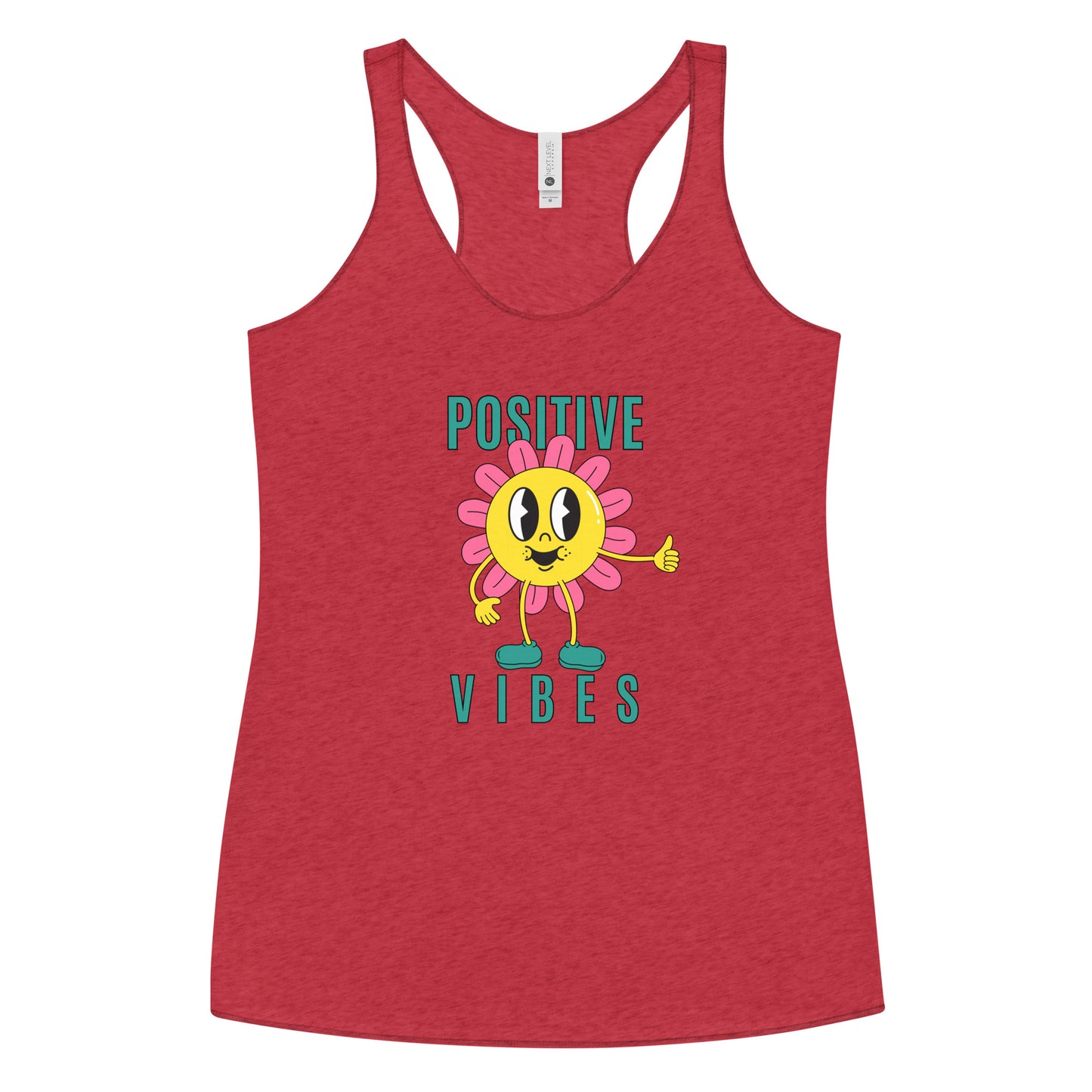 Positive Vibes Sunflower Women's Racerback Tank