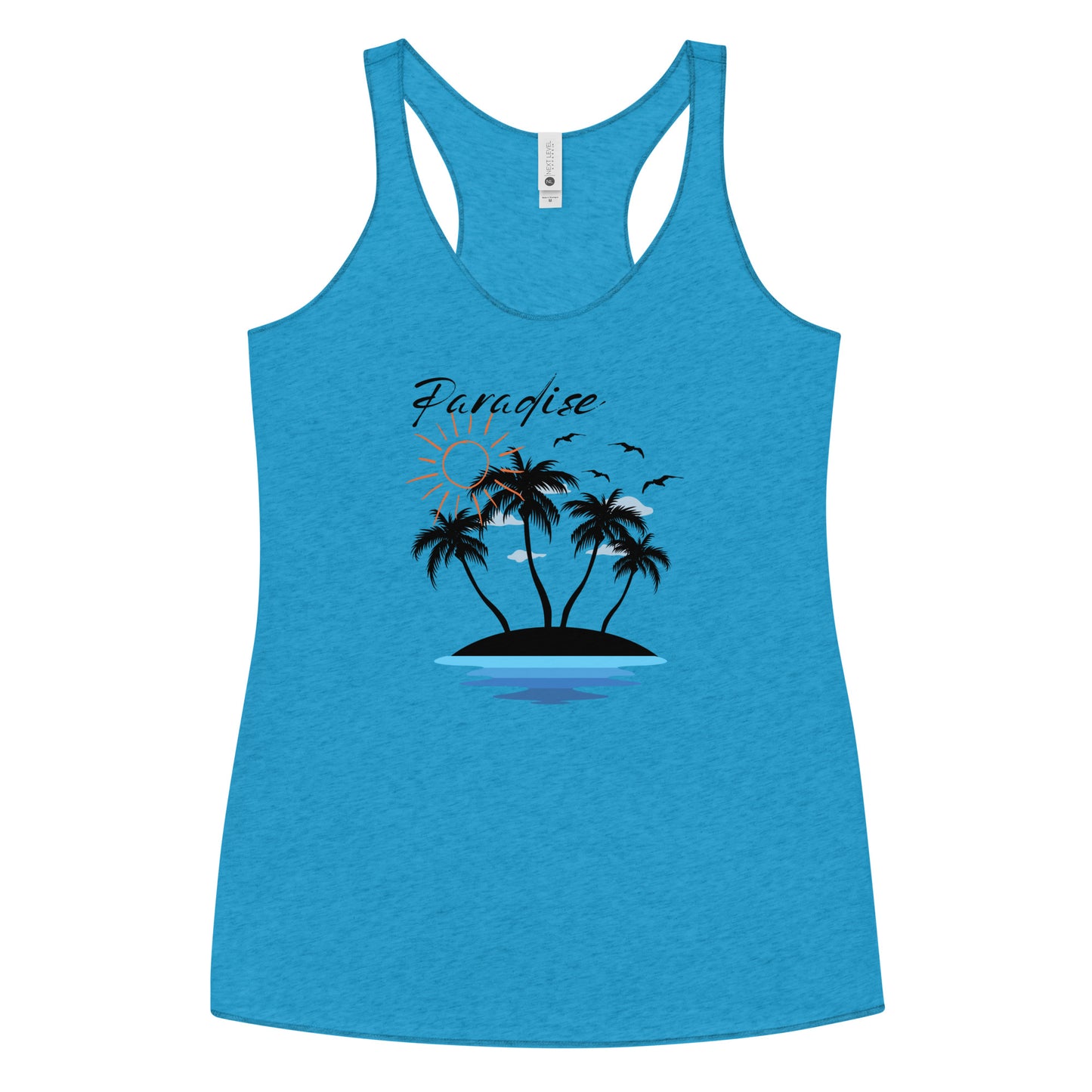 Paradise Beach Awaits Women's Racerback Tank