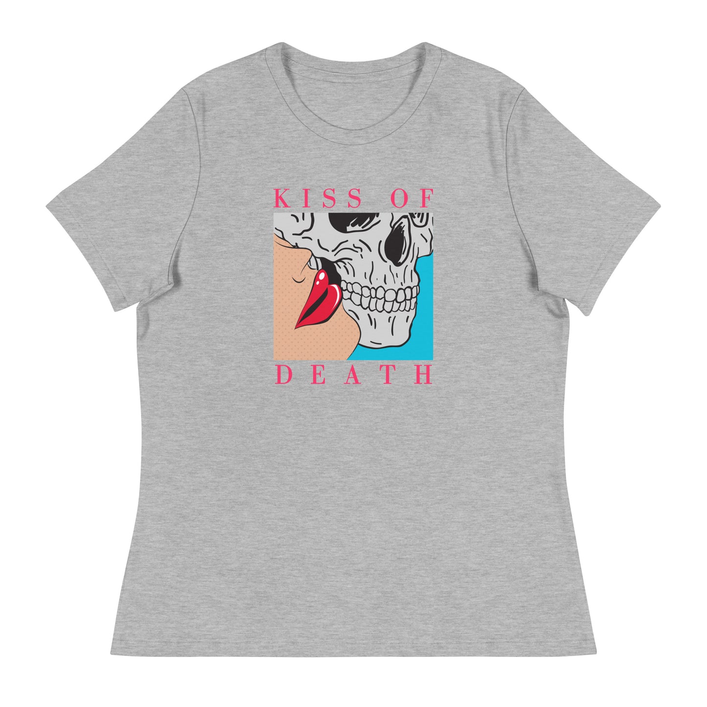 Kiss of Death pop art Women's Relaxed T-Shirt