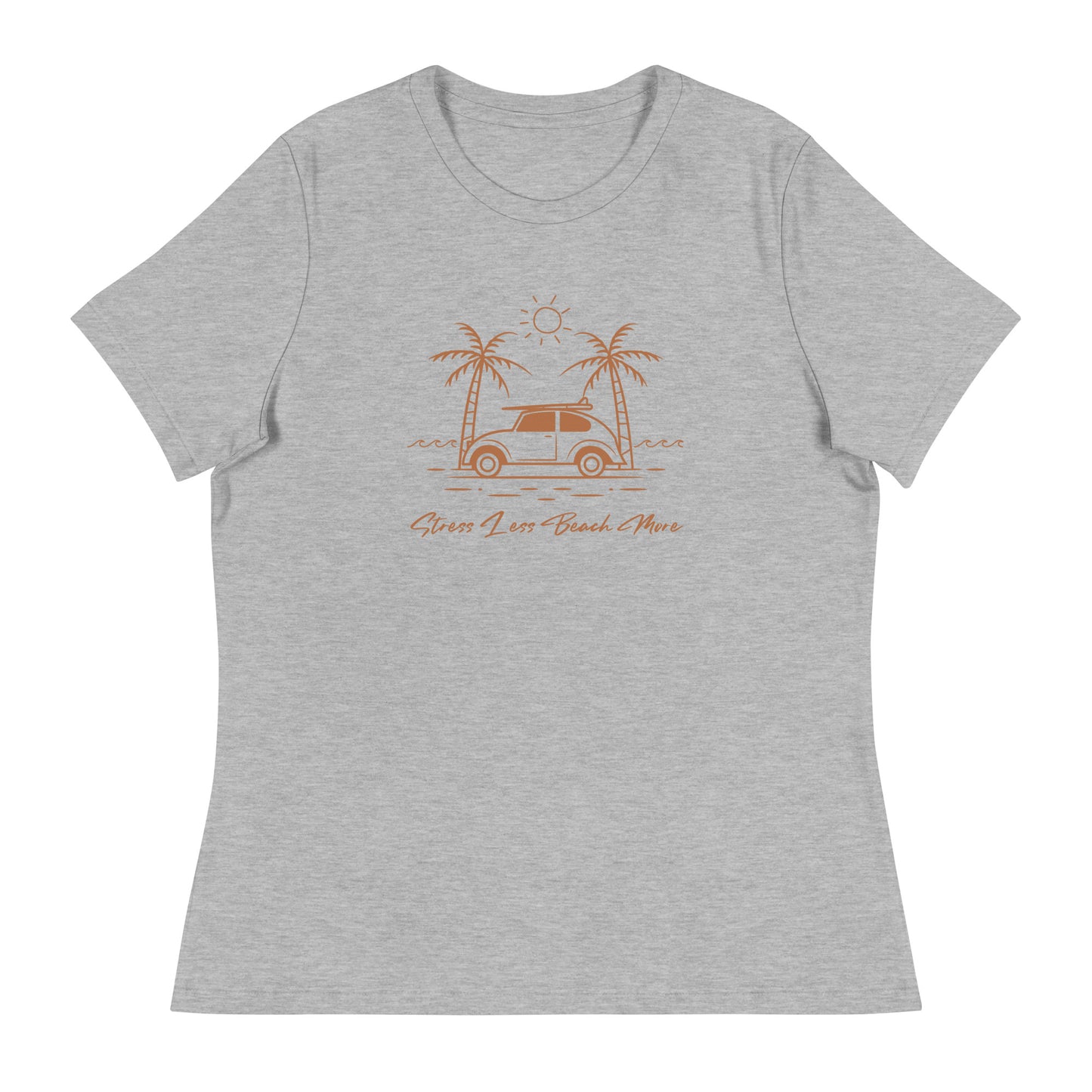 Stress Less Beach More Women's Relaxed T-Shirt
