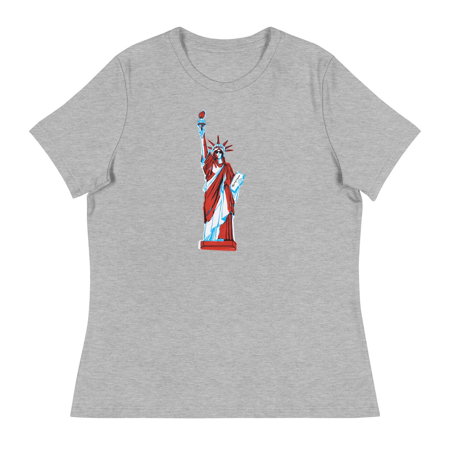 Lady Liberty Came to Party Women's Relaxed T-Shirt