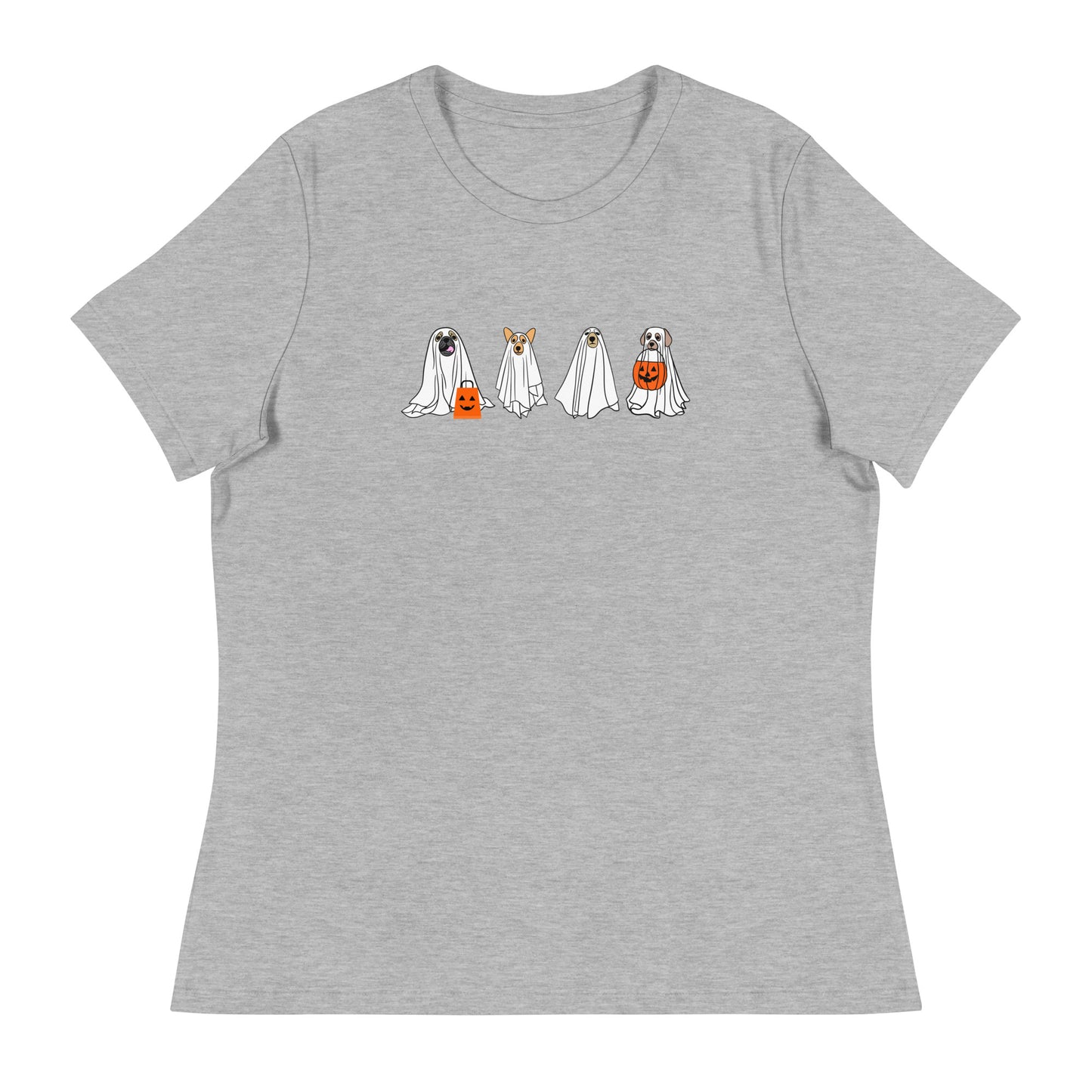 Halloween Doggy Ghosts Women's Relaxed T-Shirt