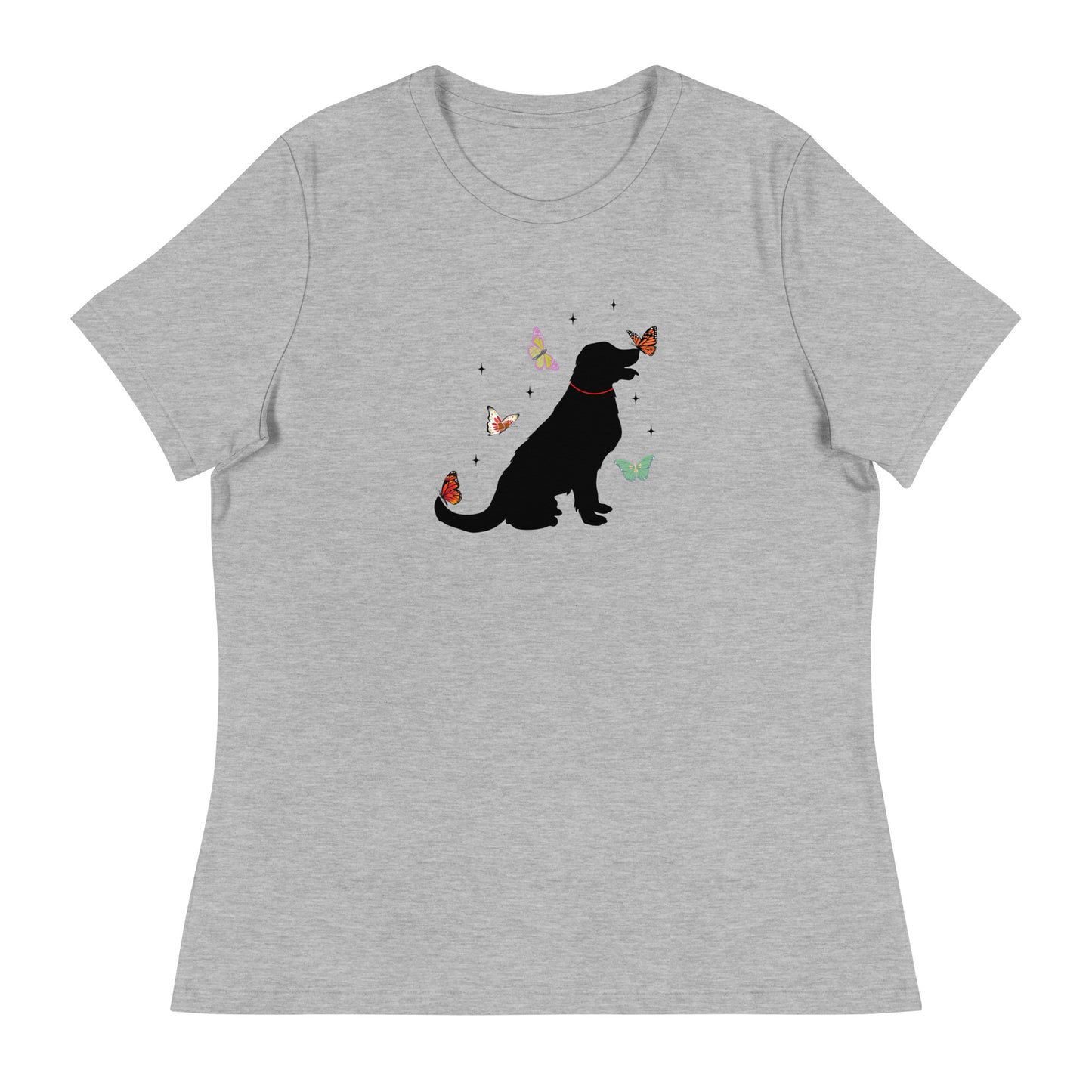 Lovely Labrador Butterflies Women's Relaxed T-Shirt