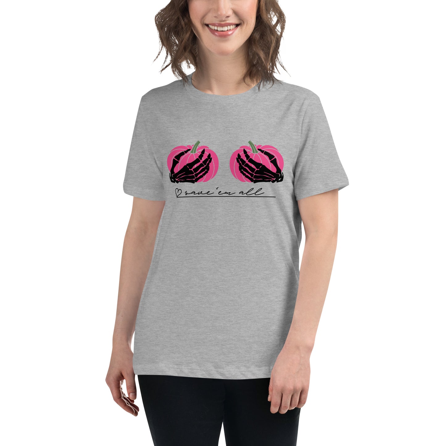 Pinktober Save 'em all Women's Relaxed T-Shirt
