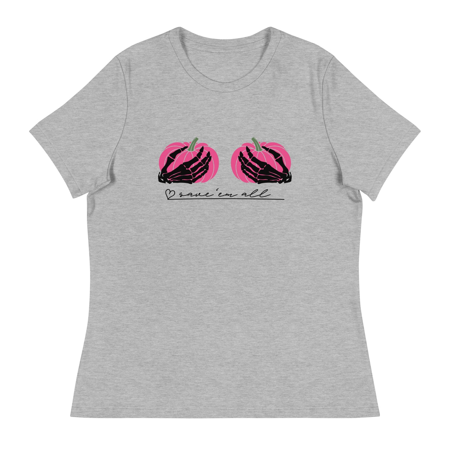 Pinktober Save 'em all Women's Relaxed T-Shirt