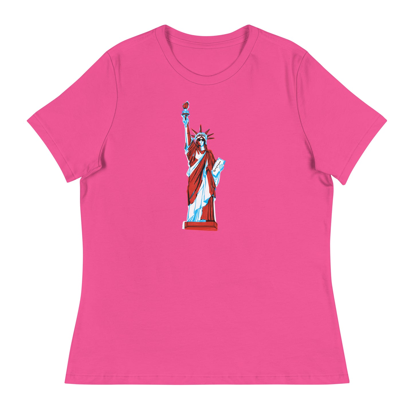Lady Liberty Came to Party Women's Relaxed T-Shirt