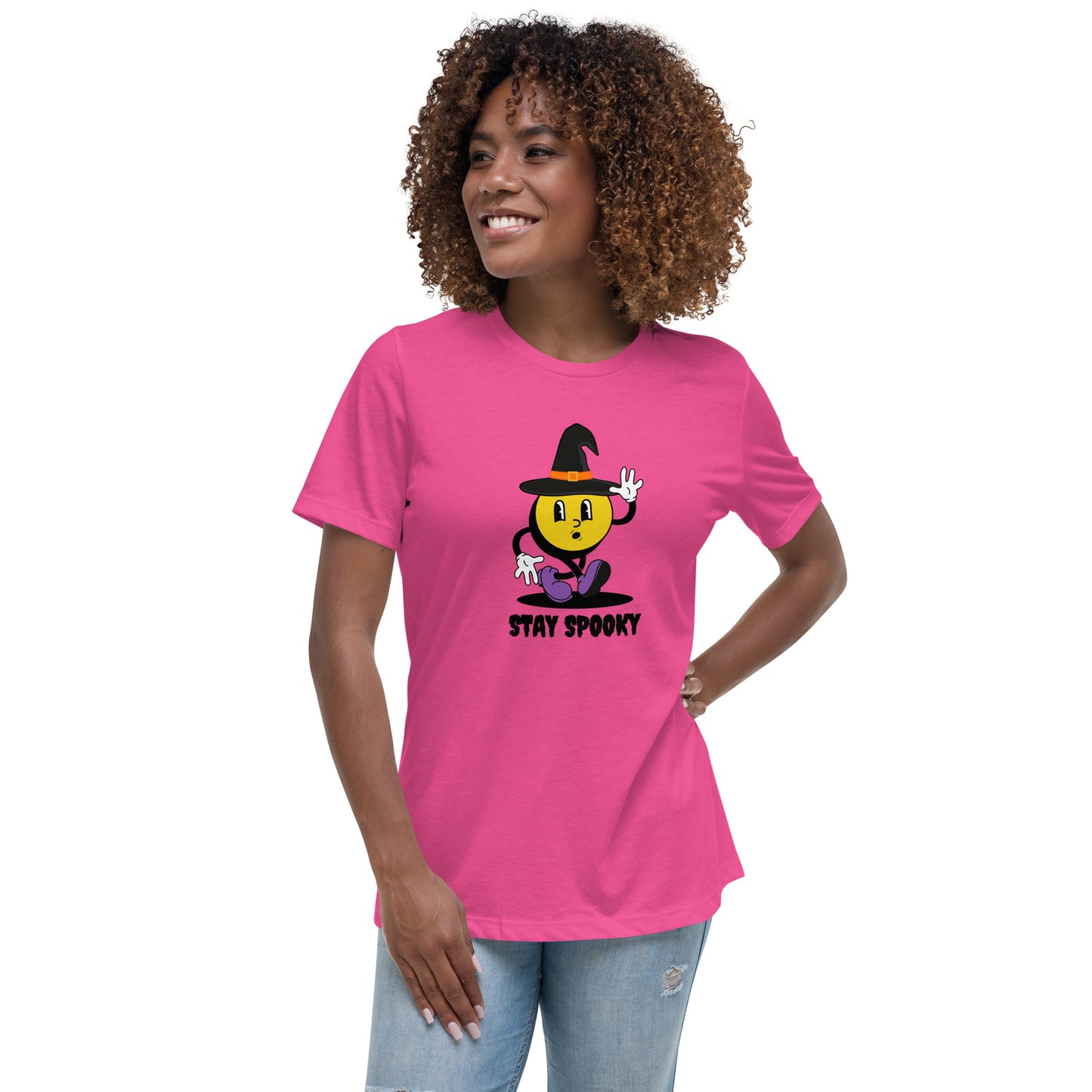 Stay Spooky Smiley Women's Relaxed T-Shirt