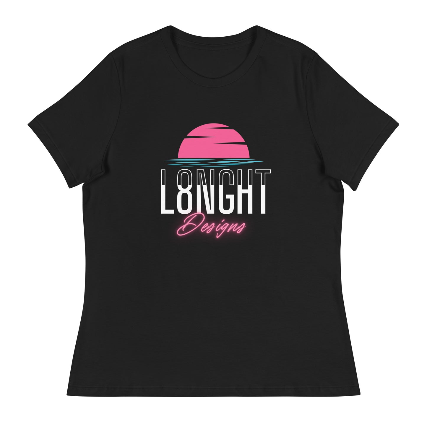 L8NGHT Designs Miami logo Women's Relaxed T-Shirt