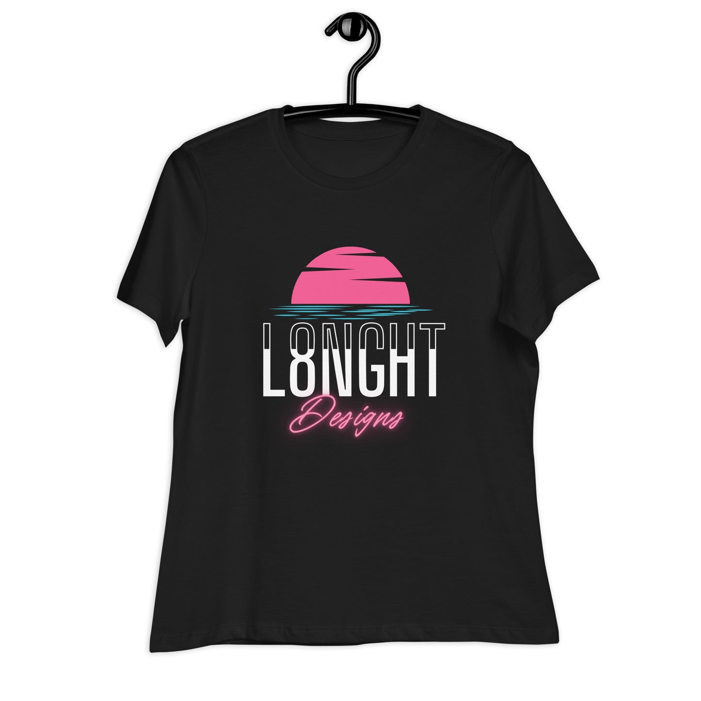 L8NGHT Designs Miami logo Women's Relaxed T-Shirt