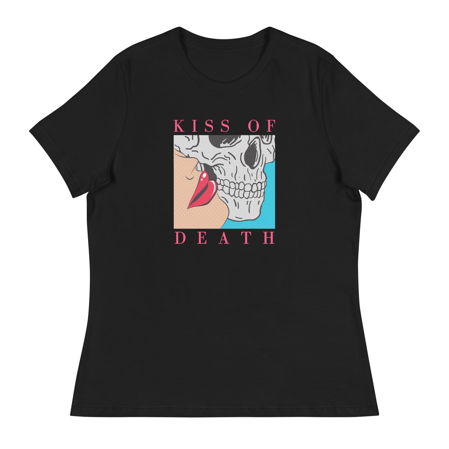 Kiss of Death pop art Women's Relaxed T-Shirt