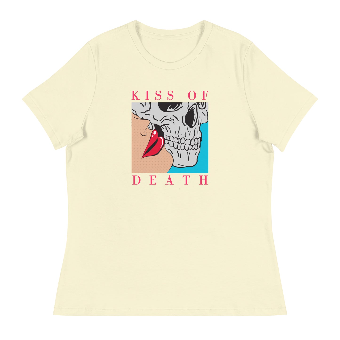 Kiss of Death pop art Women's Relaxed T-Shirt