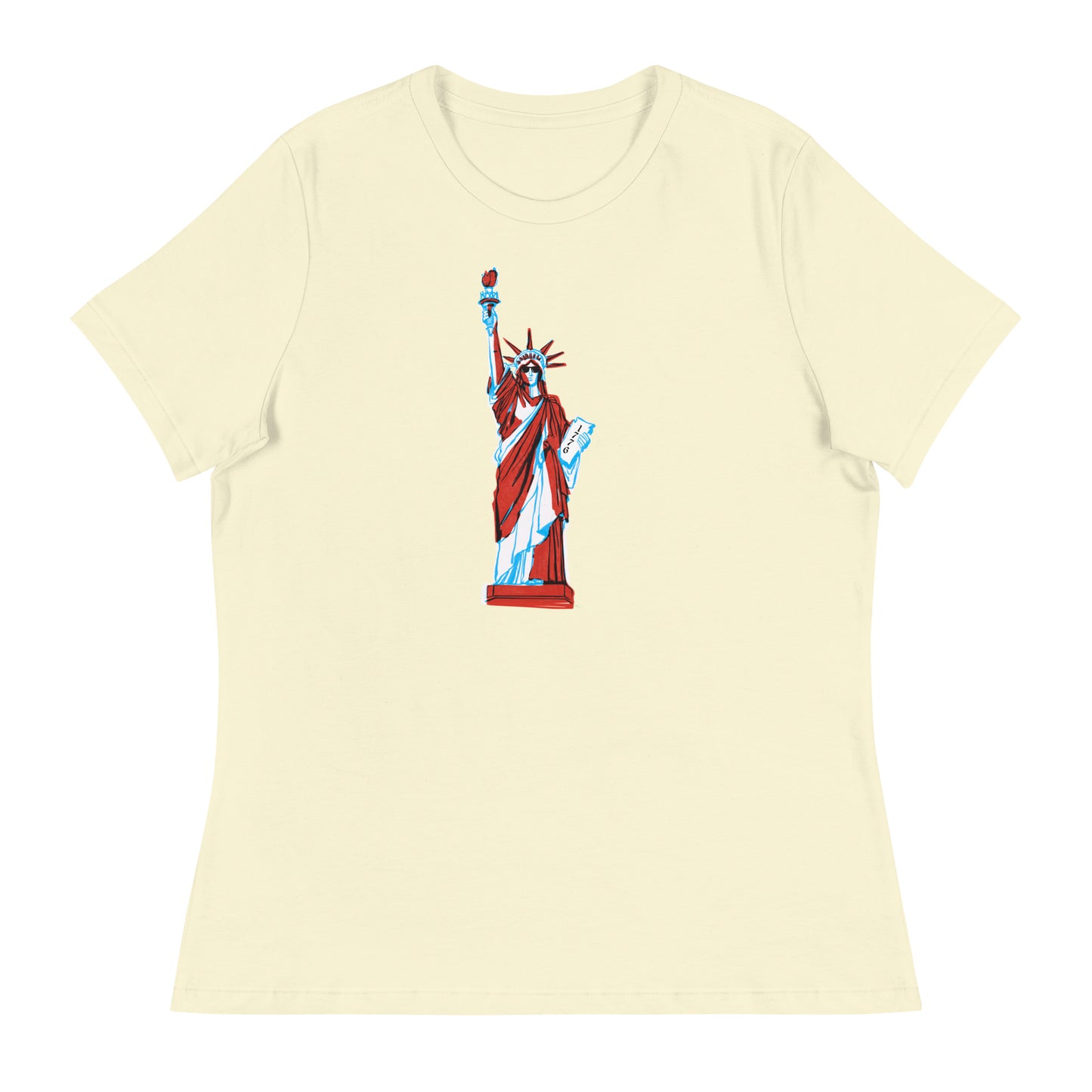 Lady Liberty Came to Party Women's Relaxed T-Shirt