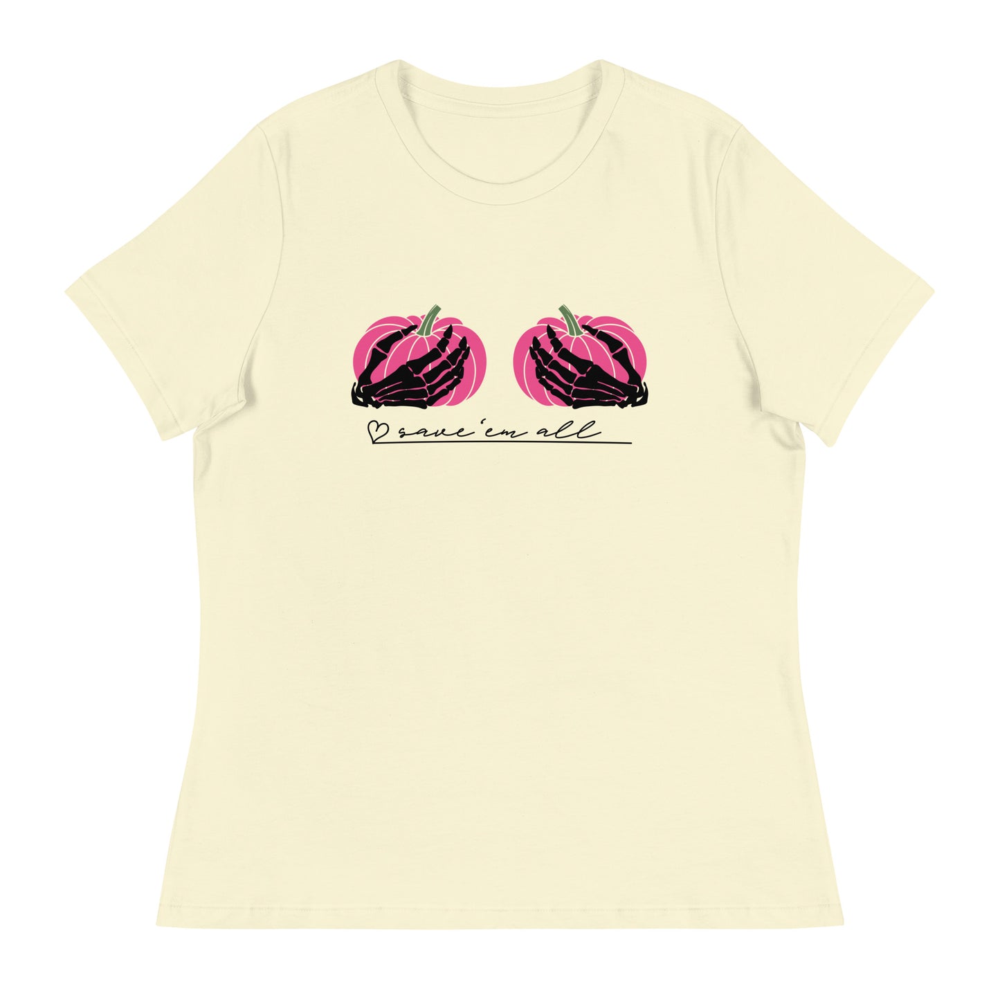 Pinktober Save 'em all Women's Relaxed T-Shirt