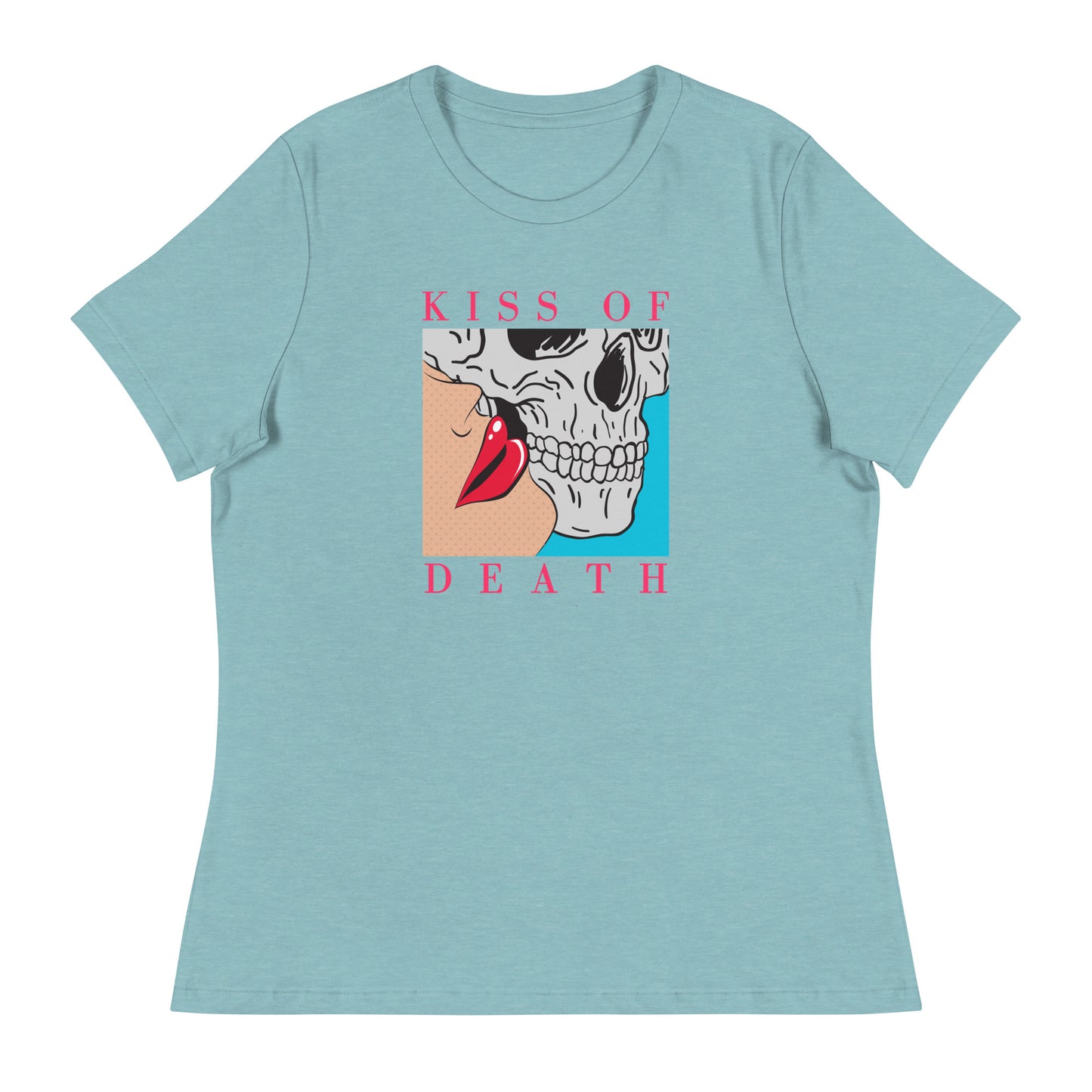 Kiss of Death pop art Women's Relaxed T-Shirt