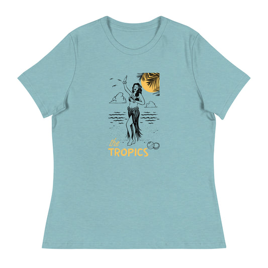 The TROPICS - Paradise Awaits Women's Relaxed T-Shirt