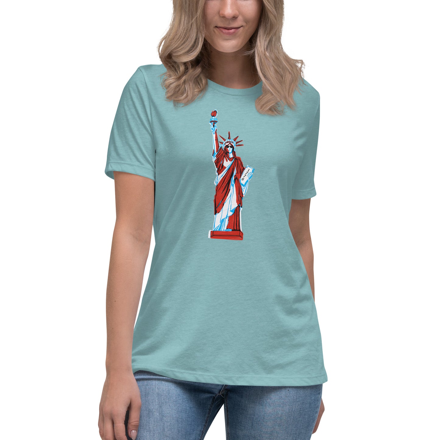 Lady Liberty Came to Party Women's Relaxed T-Shirt