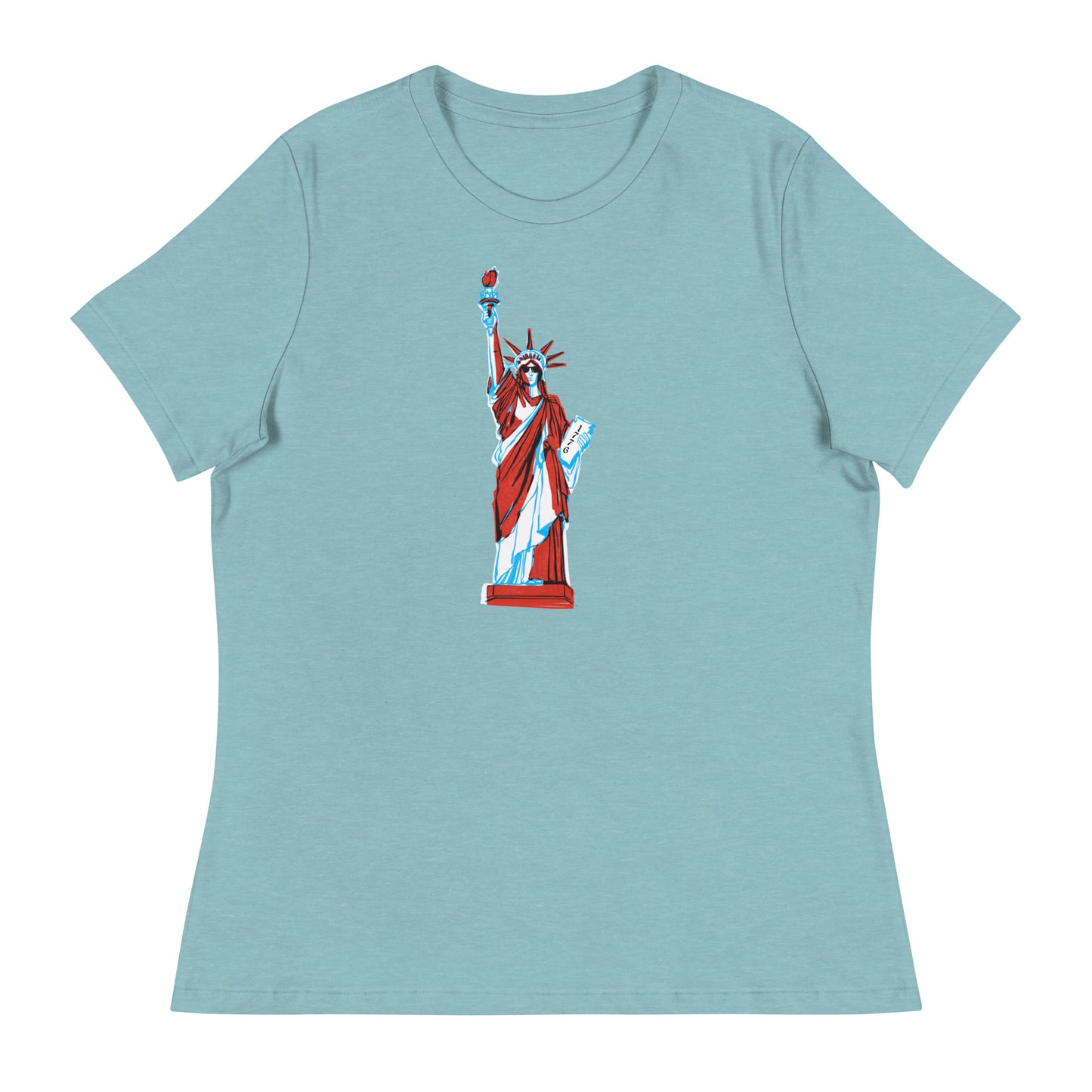 Lady Liberty Came to Party Women's Relaxed T-Shirt