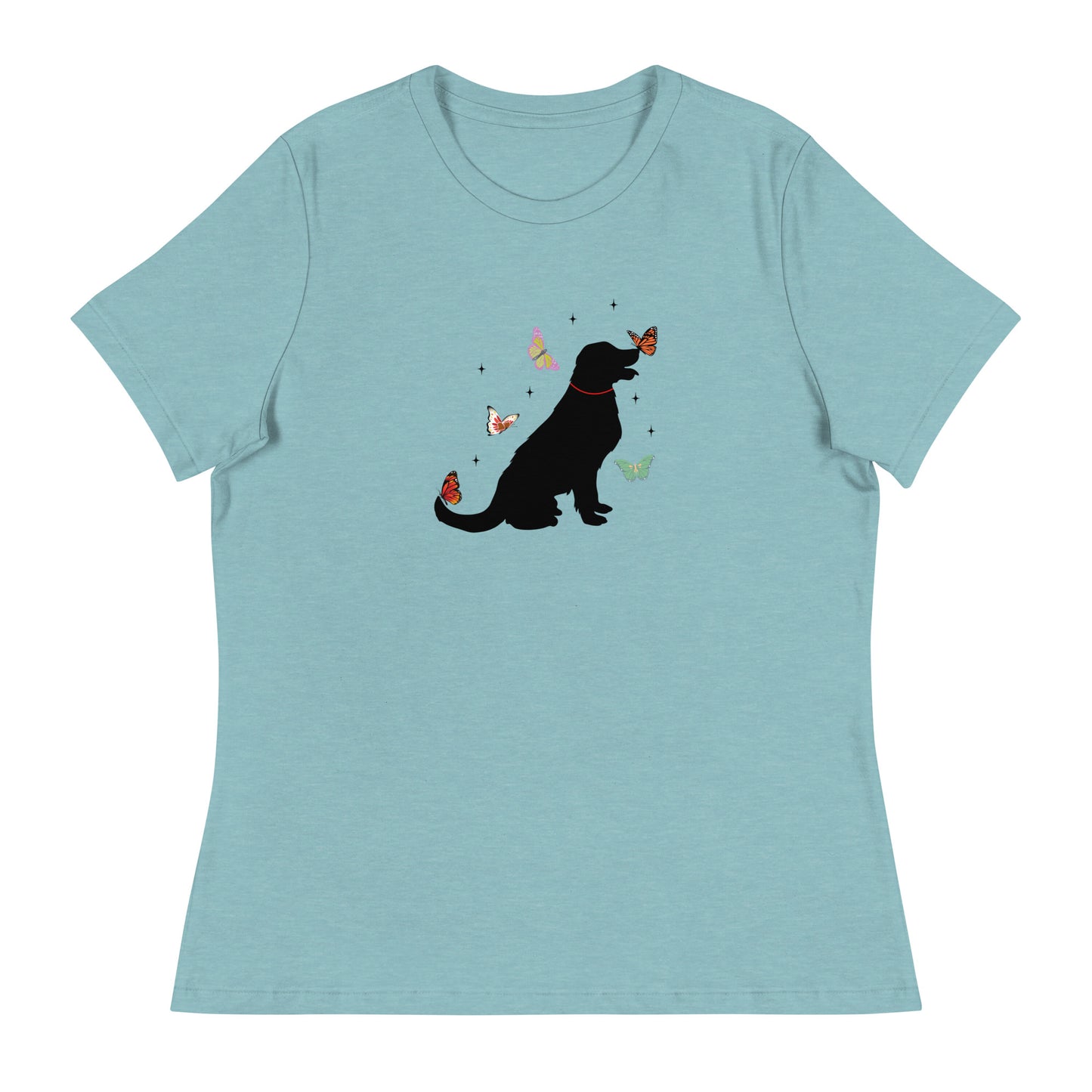 Lovely Labrador Butterflies Women's Relaxed T-Shirt