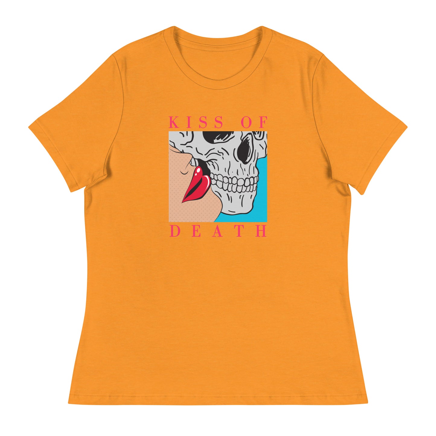 Kiss of Death pop art Women's Relaxed T-Shirt
