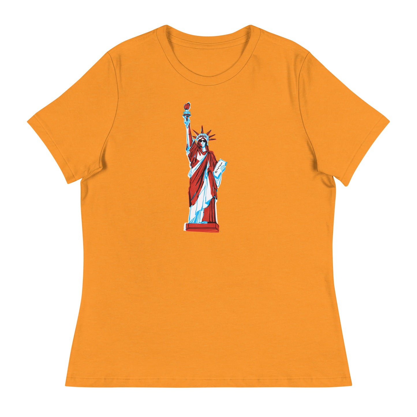 Lady Liberty Came to Party Women's Relaxed T-Shirt
