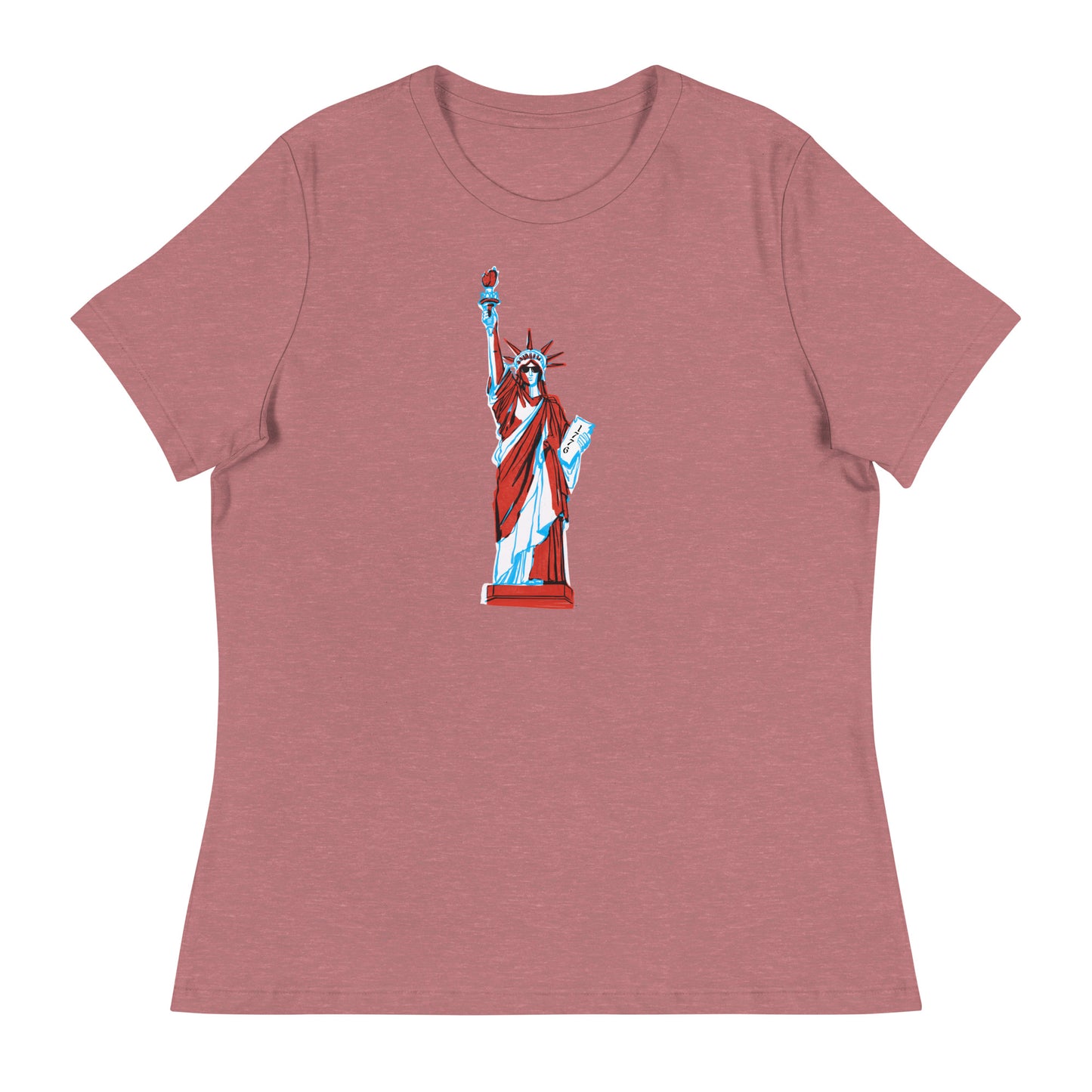 Lady Liberty Came to Party Women's Relaxed T-Shirt