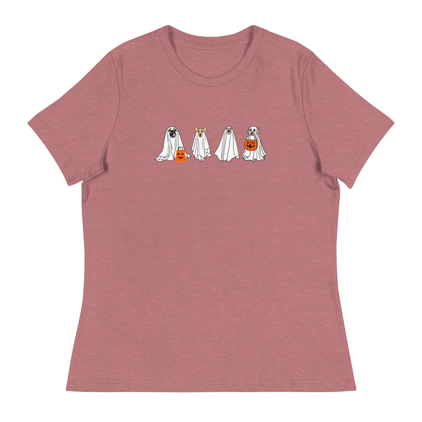 Halloween Doggy Ghosts Women's Relaxed T-Shirt
