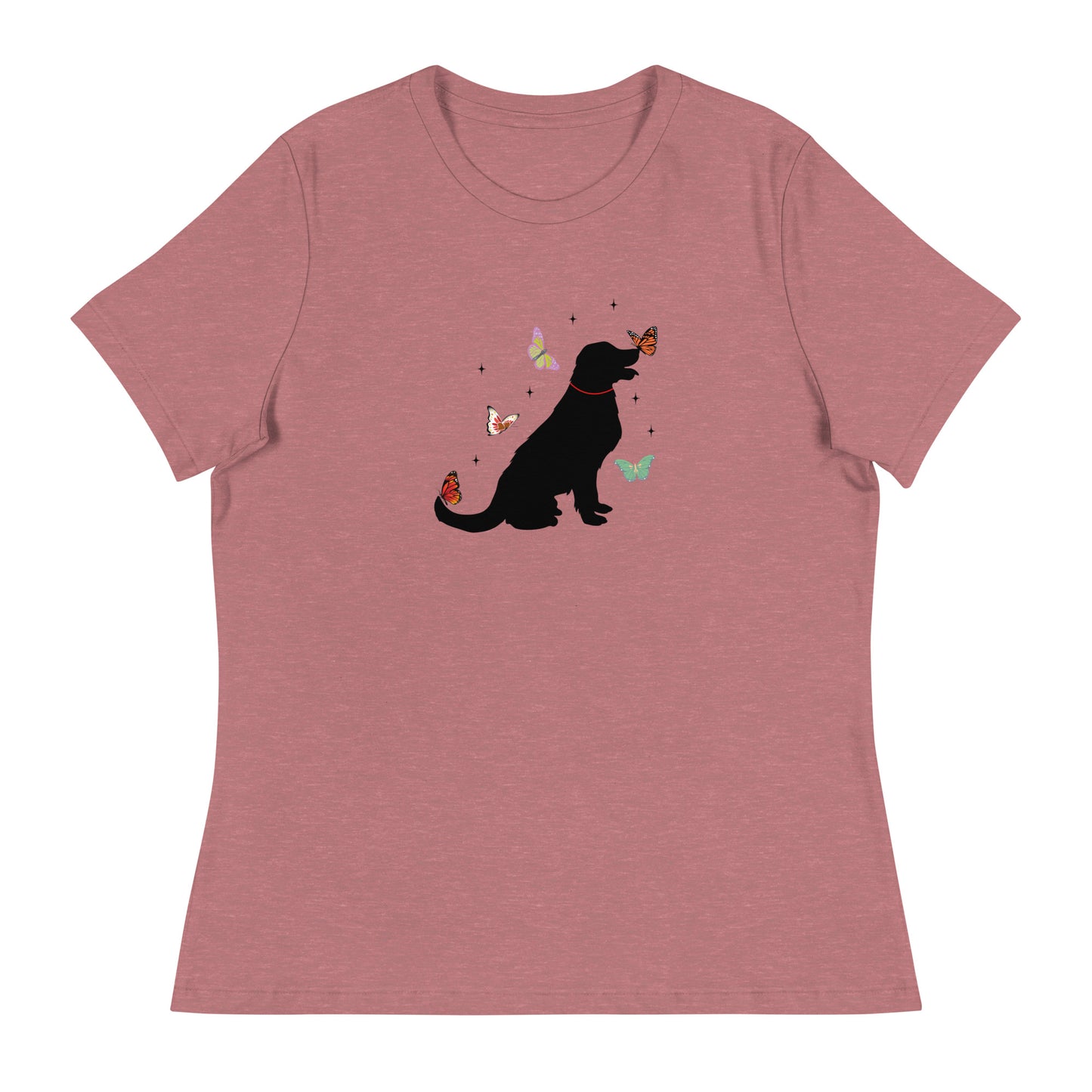 Lovely Labrador Butterflies Women's Relaxed T-Shirt